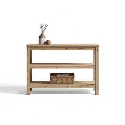 Narrow Wood Console Table for Entryway, Hallway or Sofa - Modern Farmhouse Accent Table